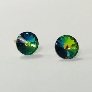 NEW iridescent stud earrings